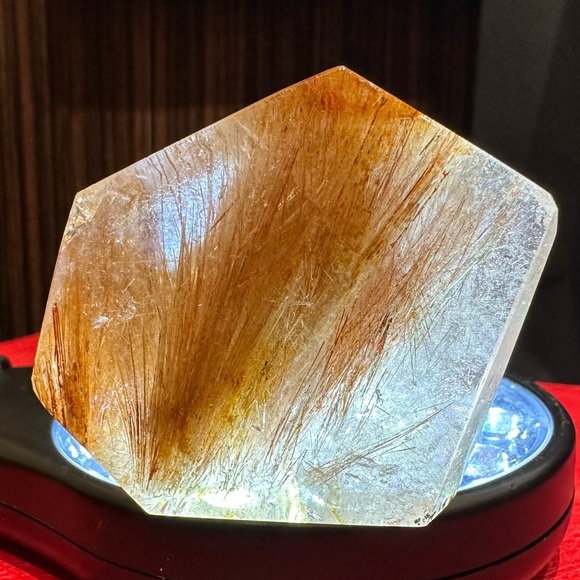 Copper Rutilated Quartz natural gemstone crystal - Picture 8 of 12